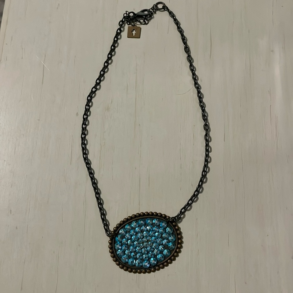 Pink Panache iridescent necklace